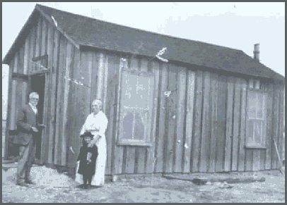 Photo of Harriet outside
home