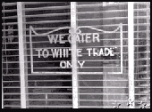 White Trade Only sign